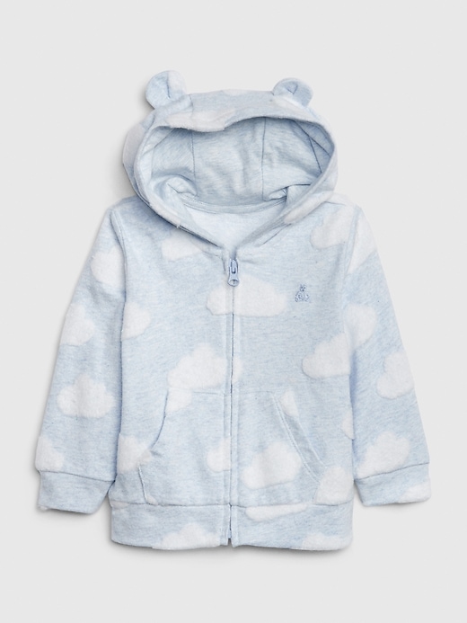 1 of 8 showing, with the color light blue heather of product Baby Brannan Bear Hoodie Sweatshirt