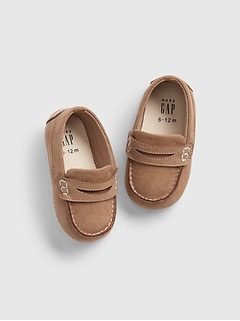 baby boy black moccasins