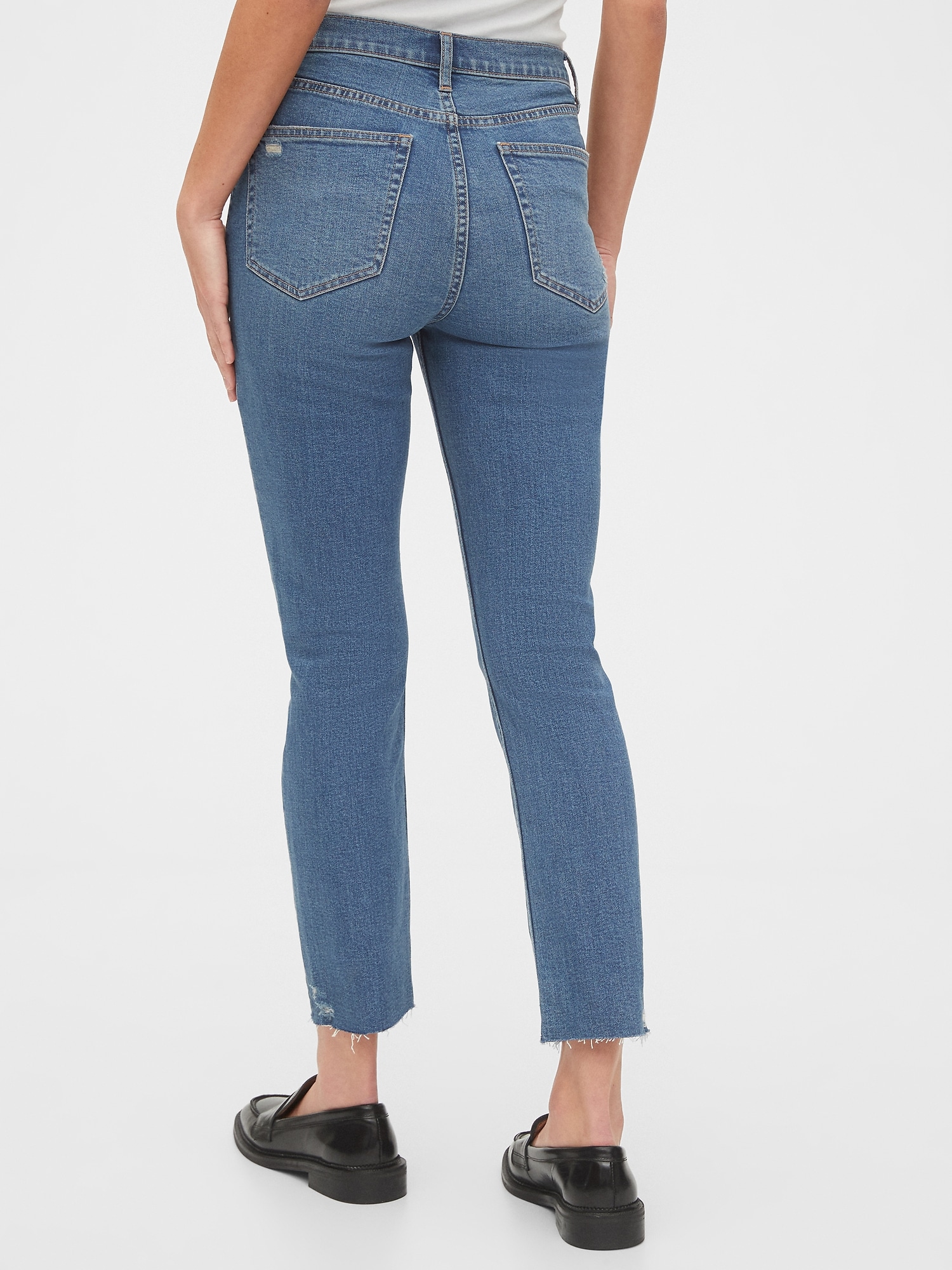 Gap raw hem jeans hotsell