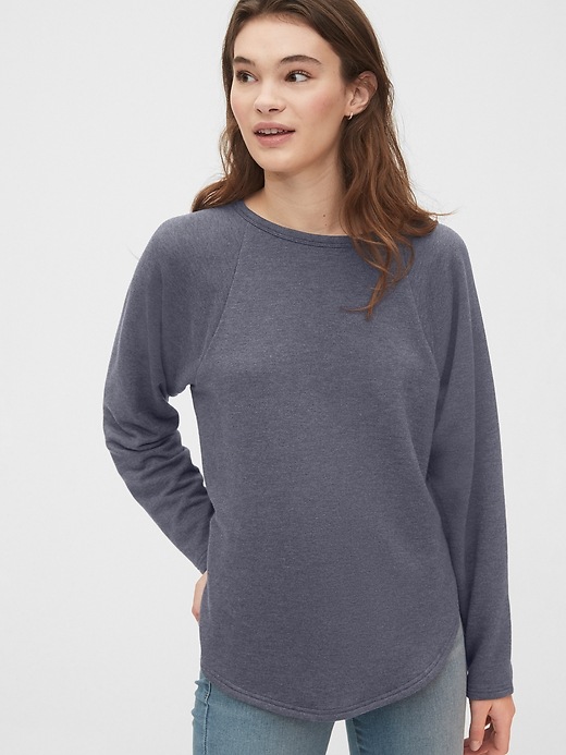 Image number 1 showing, Super Soft Terry Pullover Sweatshirt