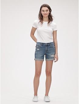 gap denim shorts
