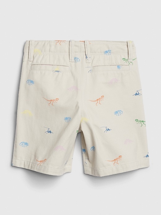 2 of 8 showing, with the color slate stone of product Toddler Dino Twill Everyday Shorts