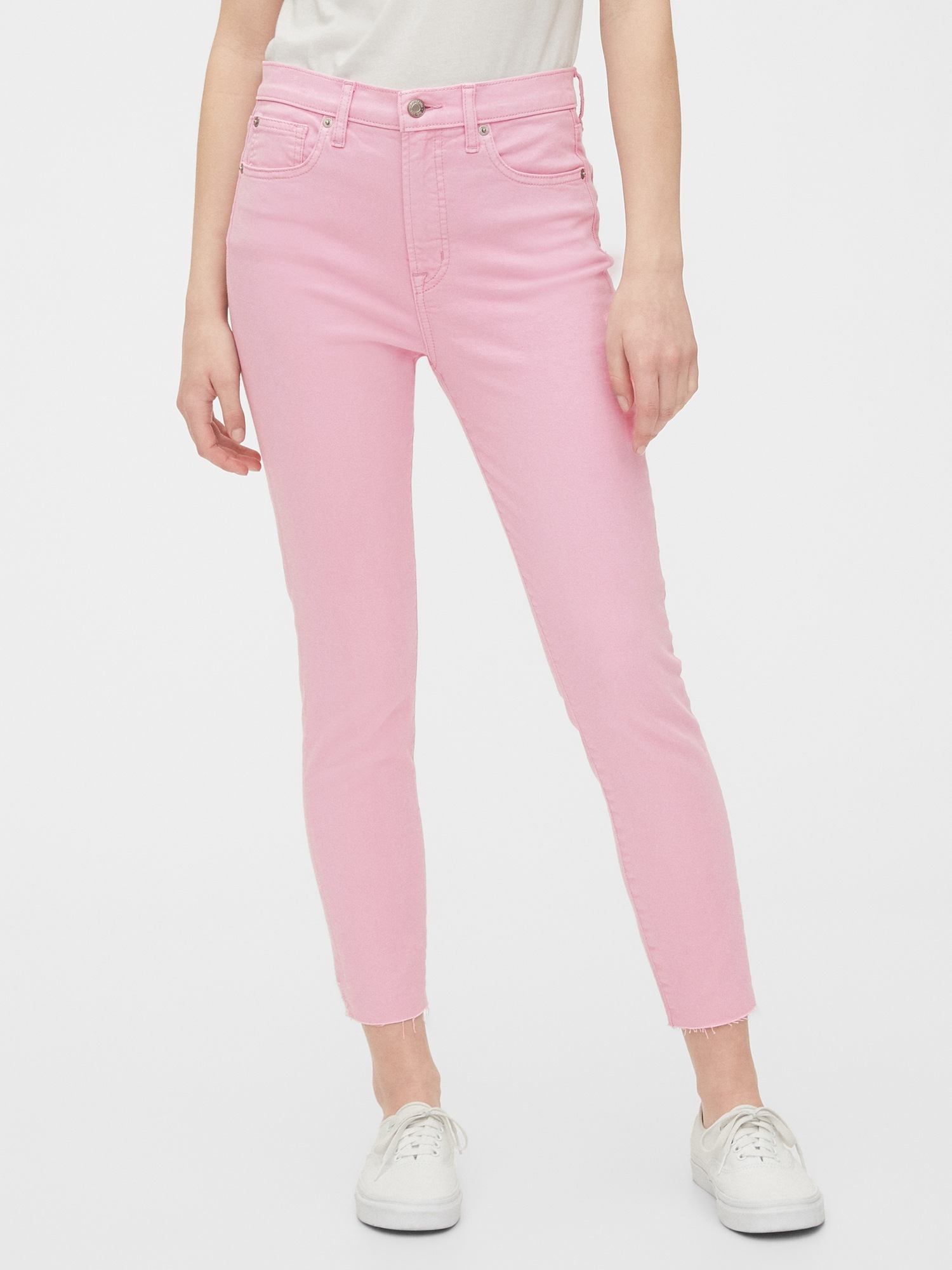 high rise true skinny jeans with secret smoothing pockets