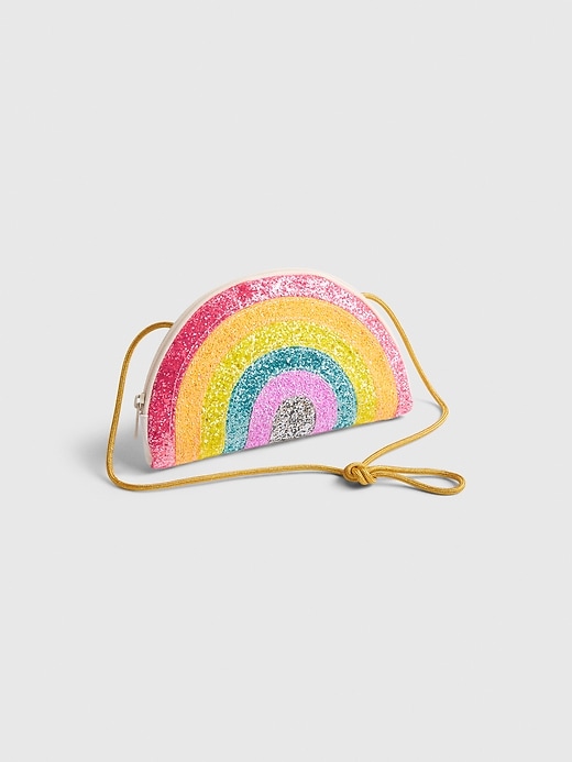 Image number 3 showing, Kids Rainbow Sequin Crossbody Bag
