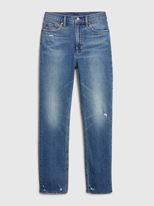 Image number 6 showing, High Rise Distressed Vintage Slim Jeans