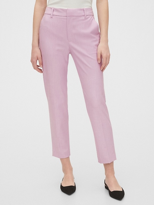 1 of 8 showing, with the color purple violet of product Slim Ankle Pants