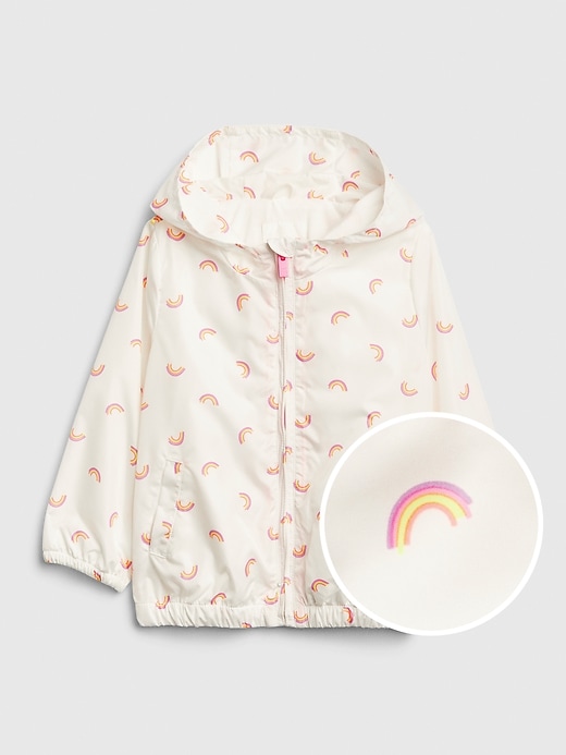 1 of 8 showing, with the color rainbows of product Toddler Rainbow Windbuster