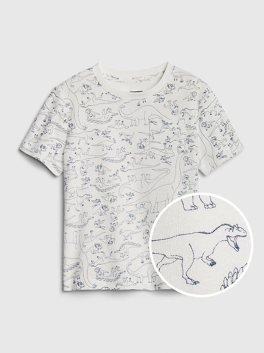 1 of 8 showing, with the color new off white of product Toddler Print Pocket T-Shirt
