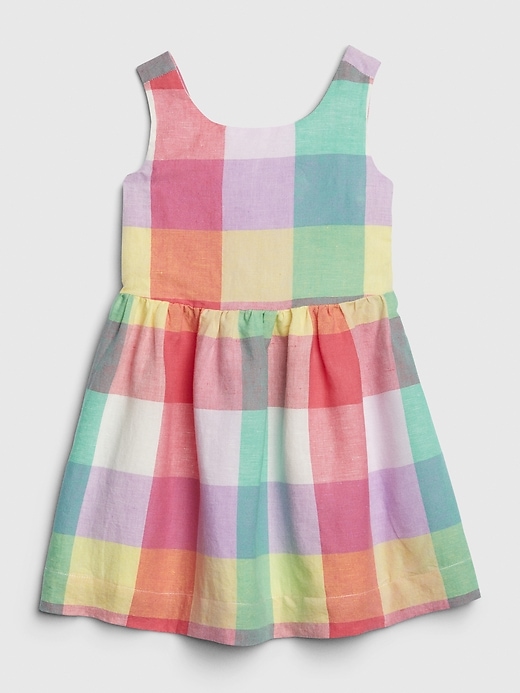 Image number 1 showing, Toddler Plaid Sleeveless Dress