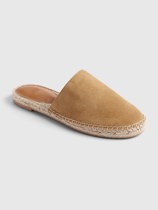 1 of 8 showing, with the color khaki brown of product Espadrille Slip-Ons