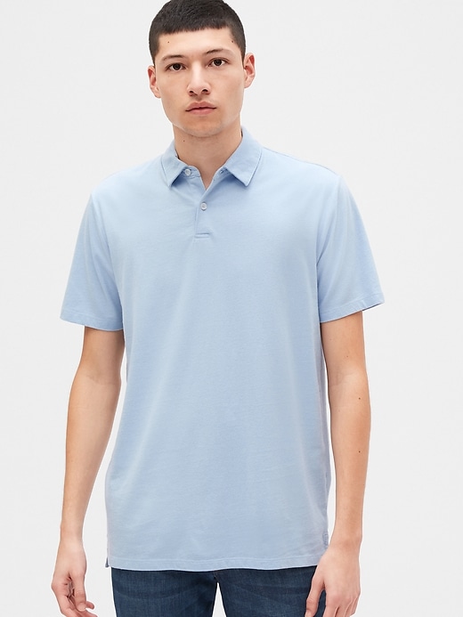 1 of 8 showing, with the color light blue shadow of product Polo Shirt