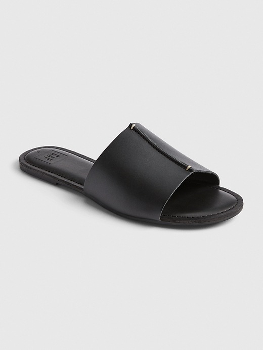 View large product image 1 of 1. Leather Slides