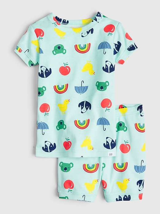 1 of 8 showing, with the color ballerina blue of product babyGap Assorted Print PJ Set