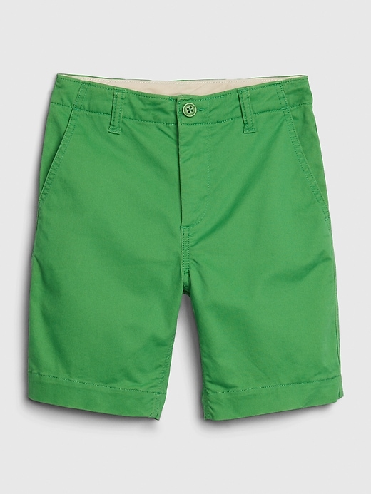 View large product image 1 of 1. Kids Lived-in Khaki Shorts with Stretch
