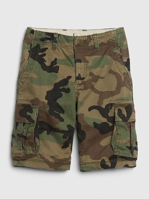 Image number 6 showing, Kids Fixed Waist Cargo Shorts with Stretch