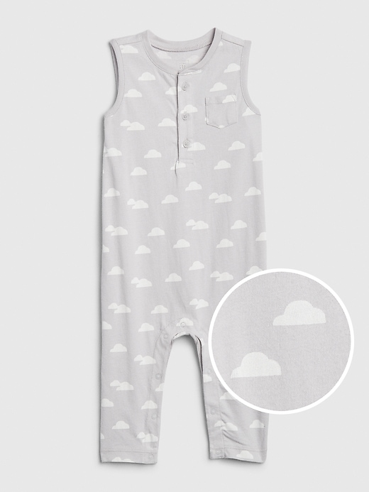 Image number 1 showing, Baby Organic Cotton Cloud One-Piece