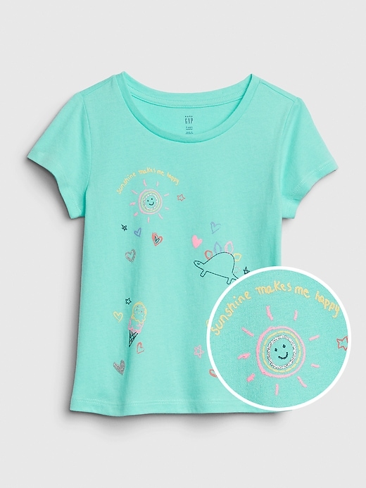 View large product image 1 of 1. Toddler Short Sleeve Graphic T-Shirt