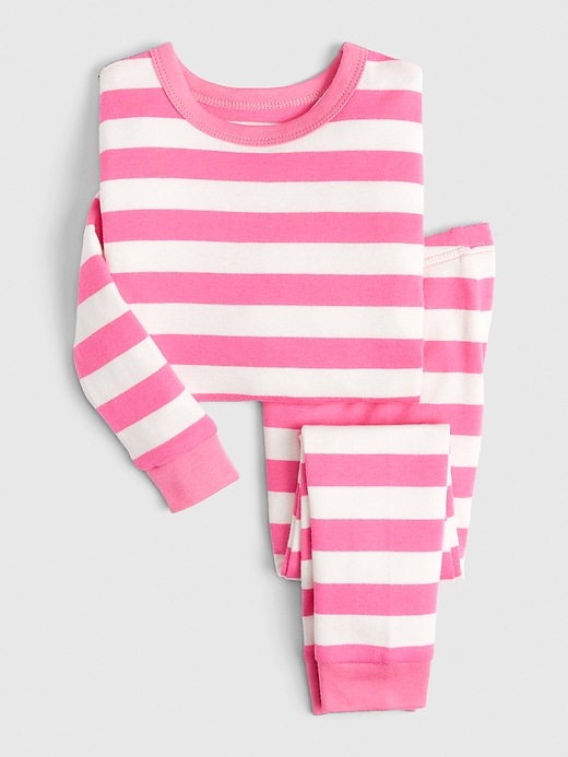 Image number 1 showing, babyGap Pink Stripe PJ Set