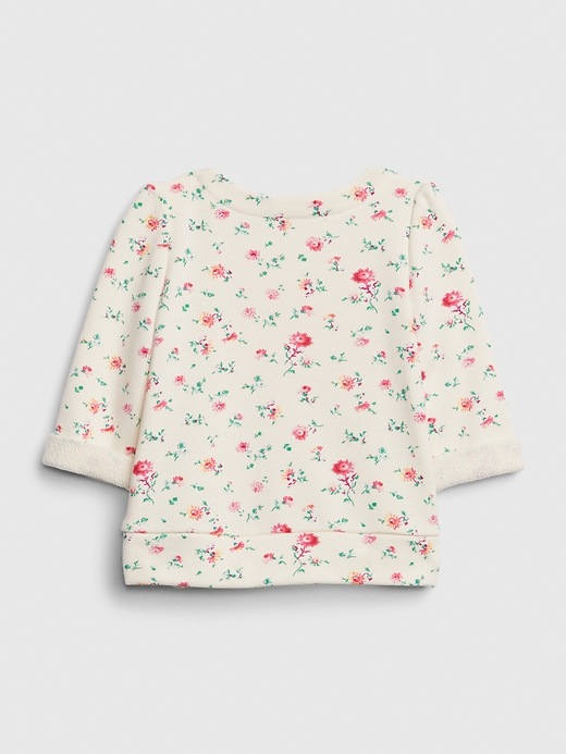 2 of 8 showing, with the color ivory frost of product Baby Cozy Sweater