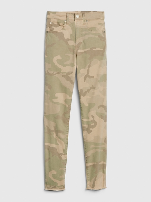 Image number 6 showing, High Rise Camo True Skinny Ankle Jeans with Secret Smoothing Pockets