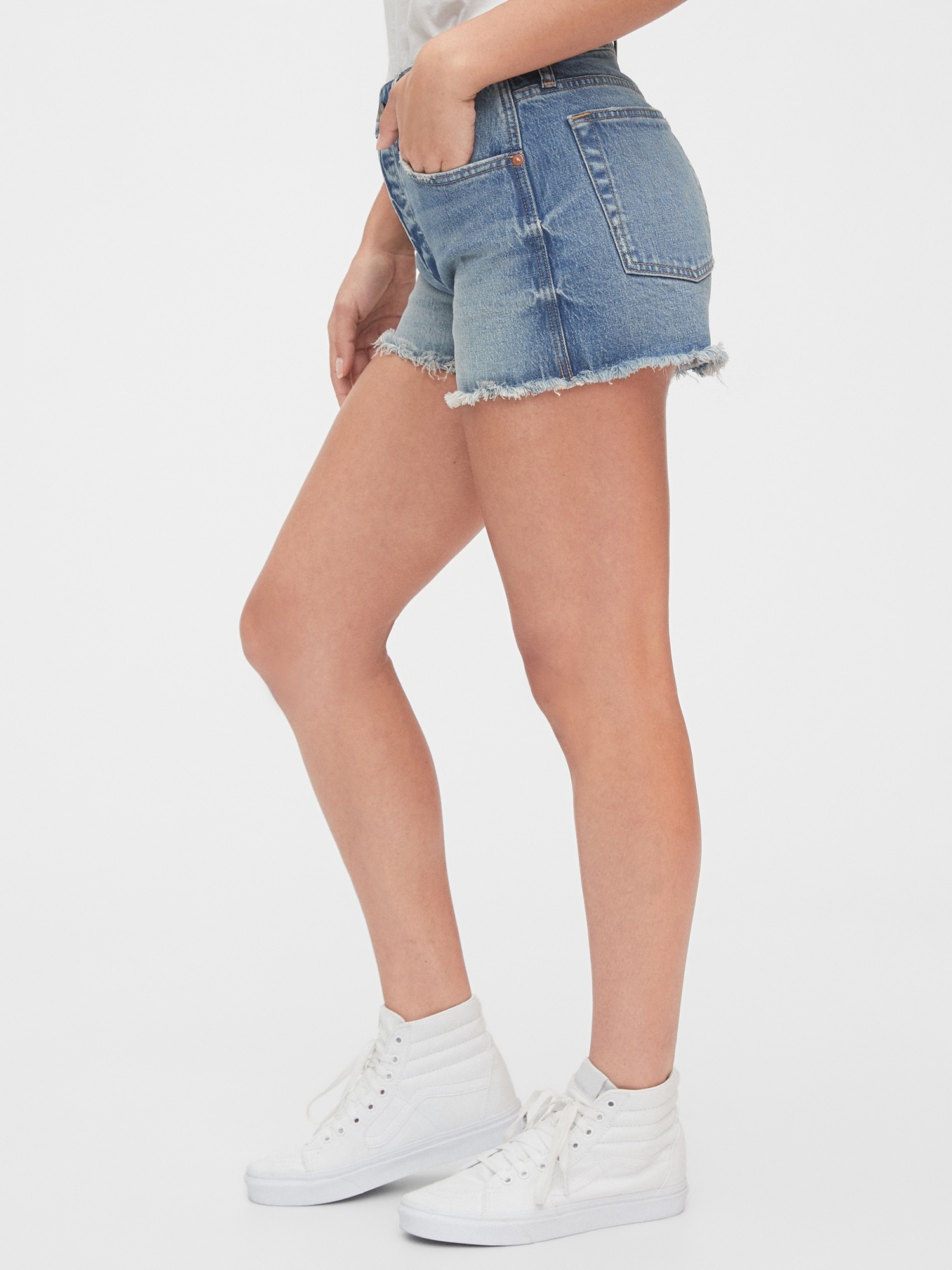 high waisted cheeky shorts