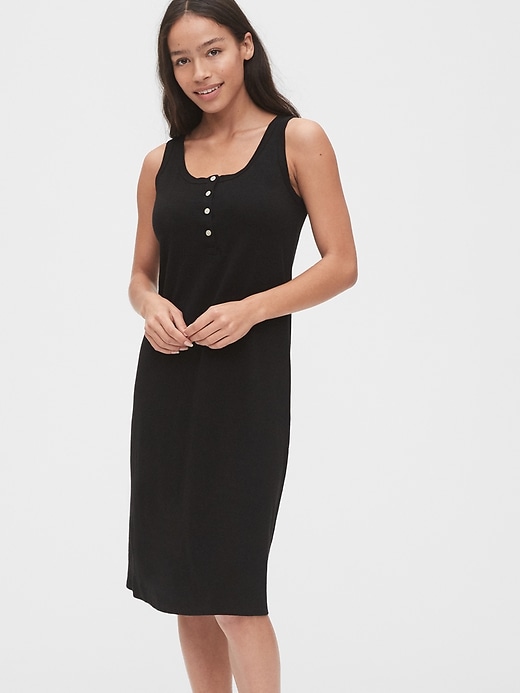 Image number 1 showing, Henley Knit Dress