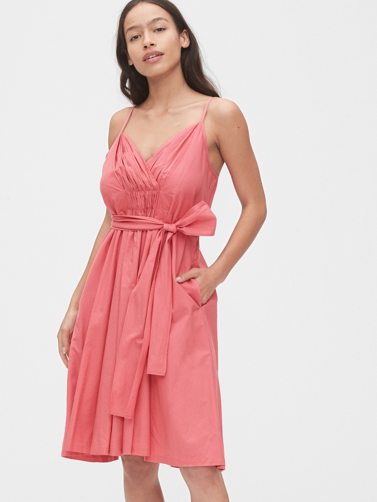 pink cami dress