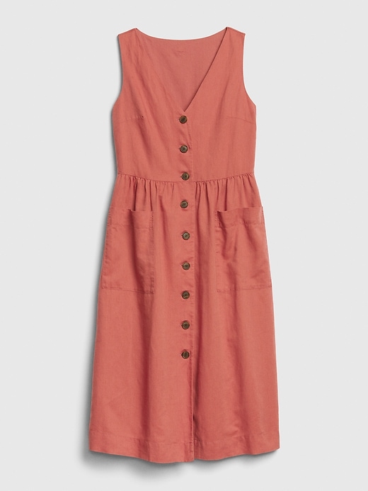 Image number 6 showing, V-Neck Sleeveless Midi Dress