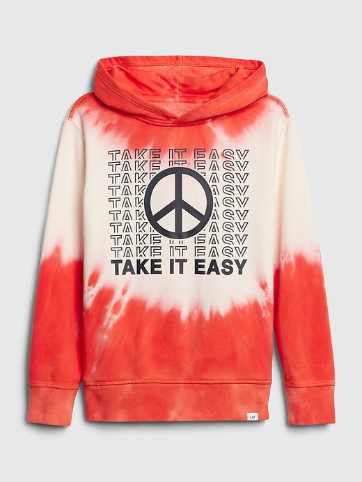 View large product image 1 of 1. Kids Tie-Dye Graphic Hoodie Sweatshirt