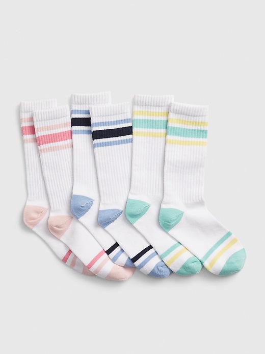View large product image 1 of 1. Kids Stripe Tube Socks (3-Pack)