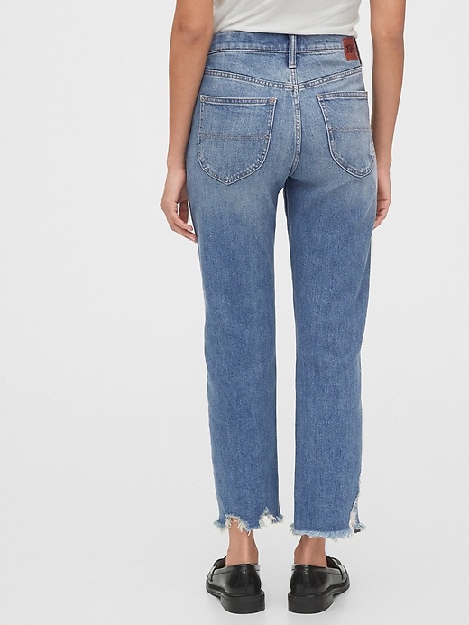 Image number 5 showing, 1969 High Rise Distressed Straight Leg Jeans