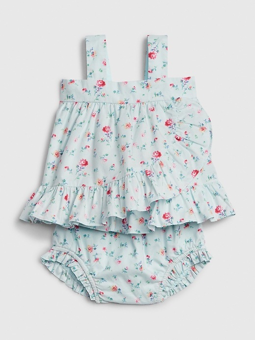 Image number 3 showing, Baby Floral Ruffle Set