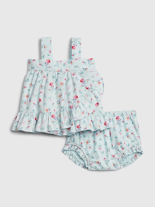 Image number 1 showing, Baby Floral Ruffle Set