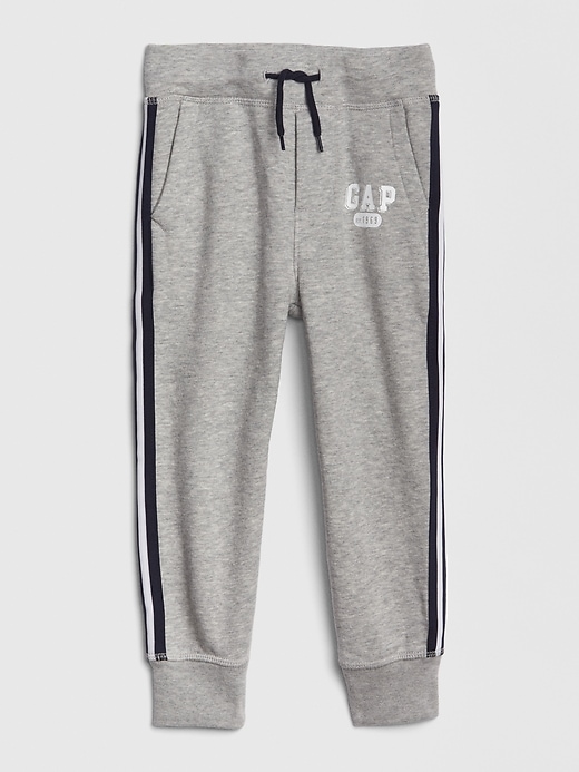 1 of 8 showing, with the color light heather gray of product Toddler Gap Logo Pull-On Joggers