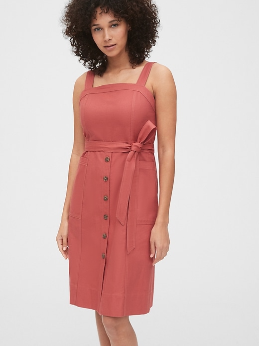 1 of 8 showing, with the color pink city of product Apron Dress