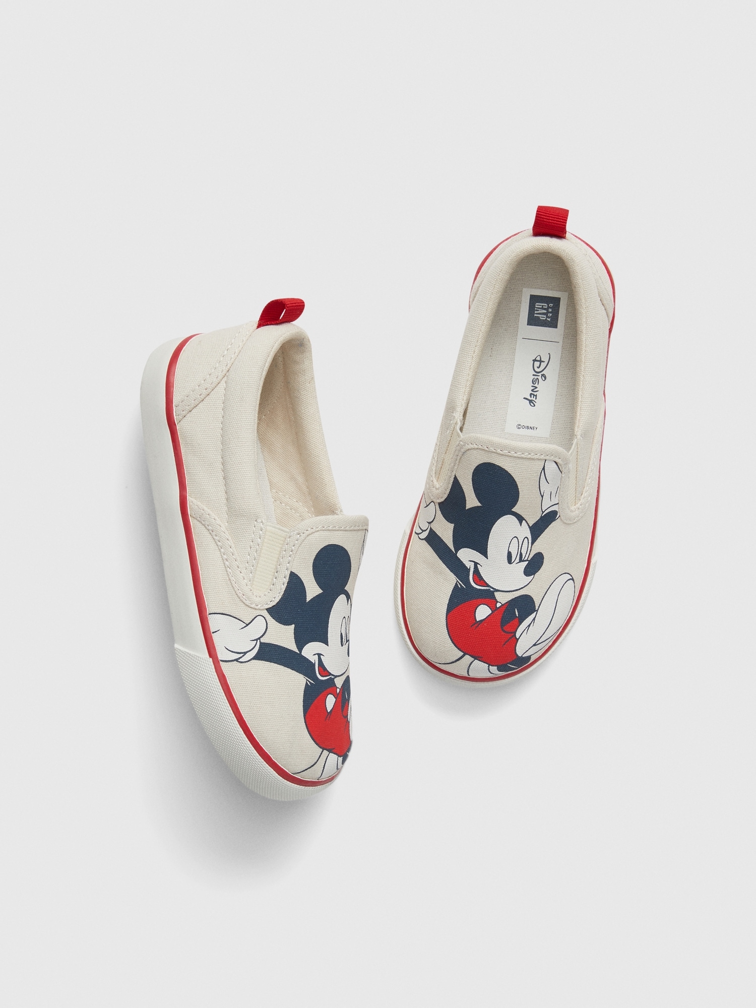 mickey mouse slip on shoes