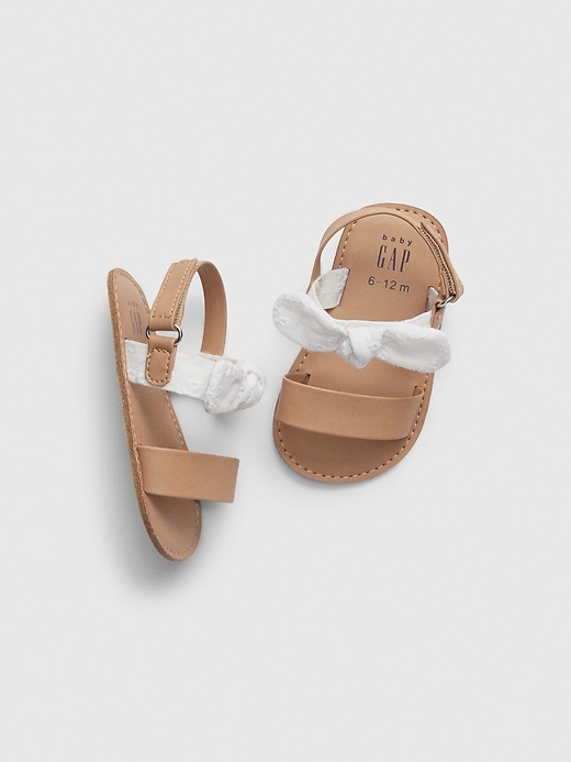 View large product image 1 of 1. Baby Bow Sandals