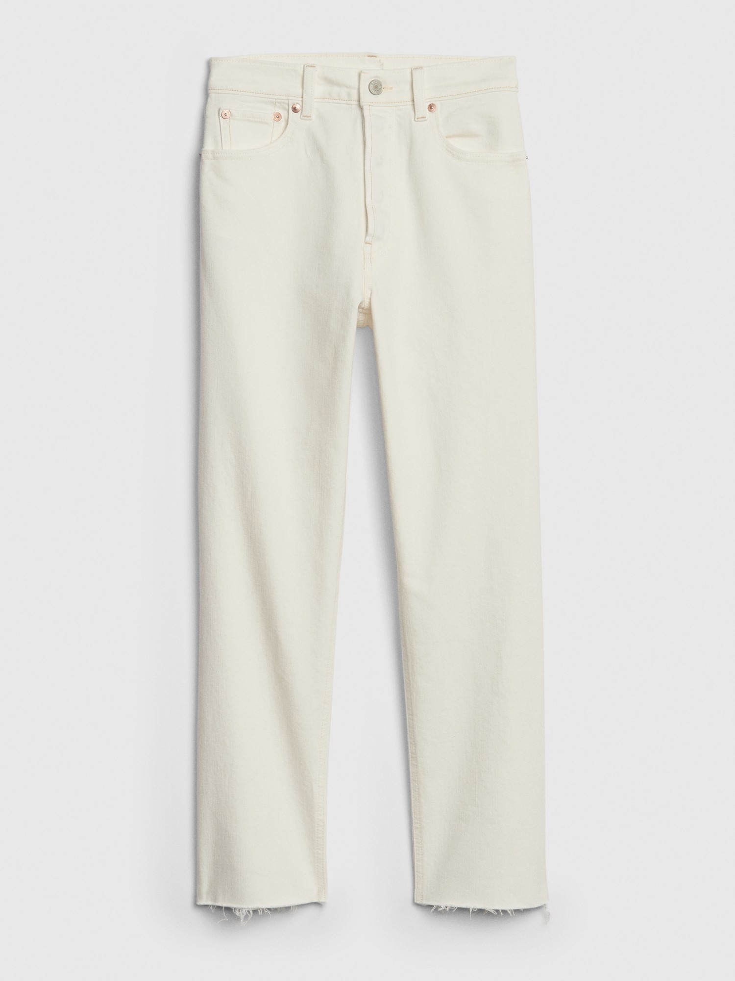 gap high rise straight jeans