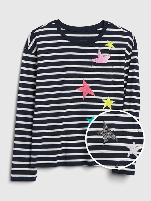 Image number 1 showing, Kids Flippy Sequin Pocket T-Shirt