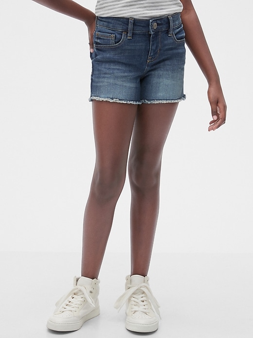 Image number 1 showing, Kids Denim Shortie Shorts