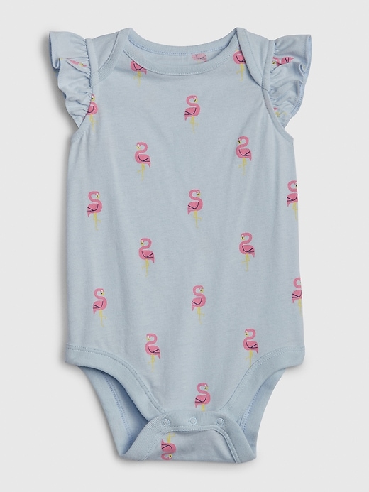 Image number 5 showing, Baby Print Ruffle Bodysuit