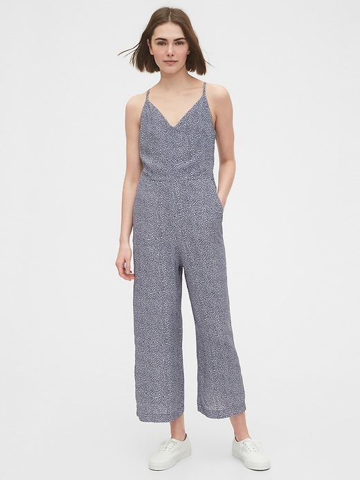 View large product image 1 of 1. Tie-Back Cami Jumpsuit