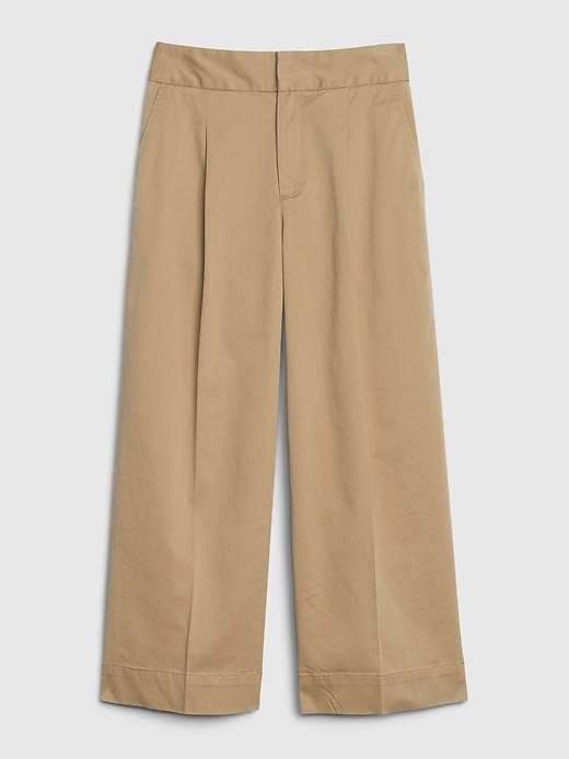 Image number 6 showing, High Rise Wide-Leg Khakis with Washwell