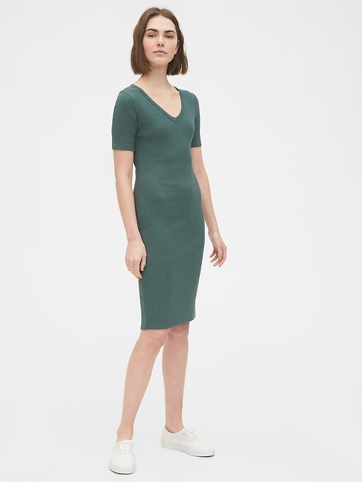 Image number 3 showing, Fitted Ribbed Dress