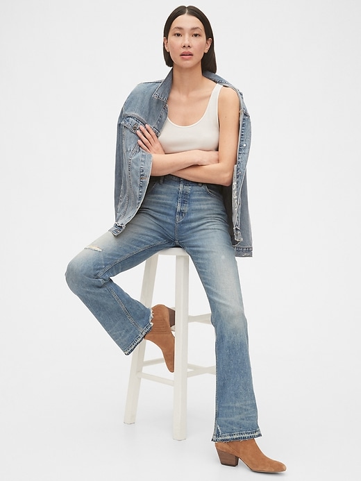 Image number 3 showing, 1969 Premium High Rise Flare Jeans