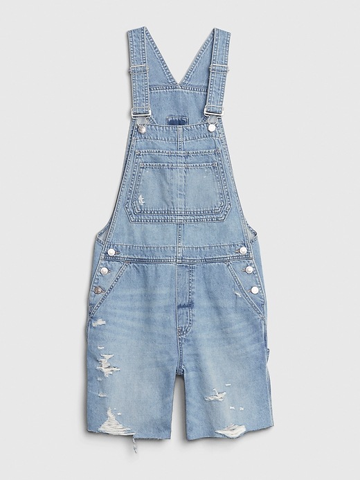 Image number 5 showing, Distressed Denim Shortalls