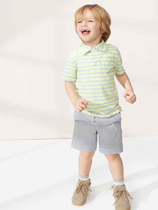 Image number 4 showing, Toddler Railroad Stripe Pull-On Shorts