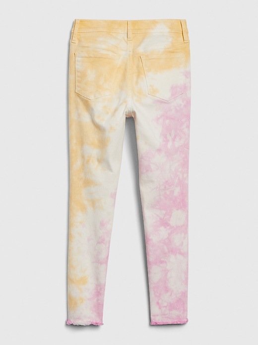 Image number 3 showing, Kids High Rise Ankle Tie-Dye Jeggings with Stretch