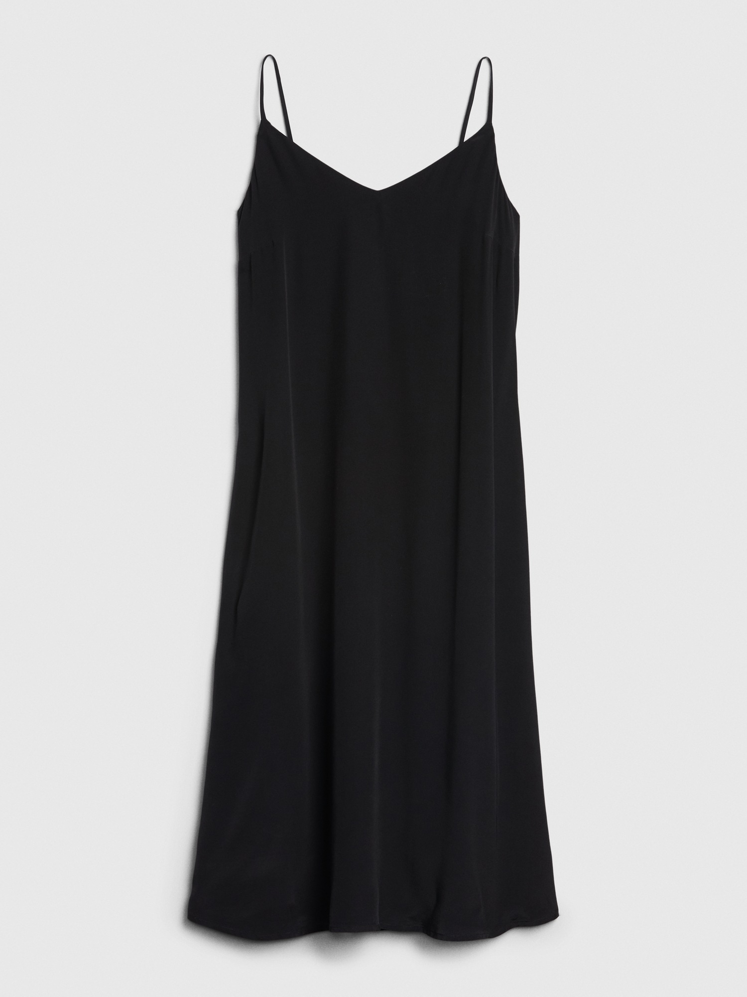gap black midi dress