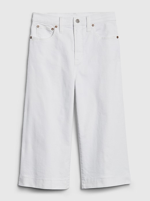Image number 6 showing, High Rise Culotte Jeans